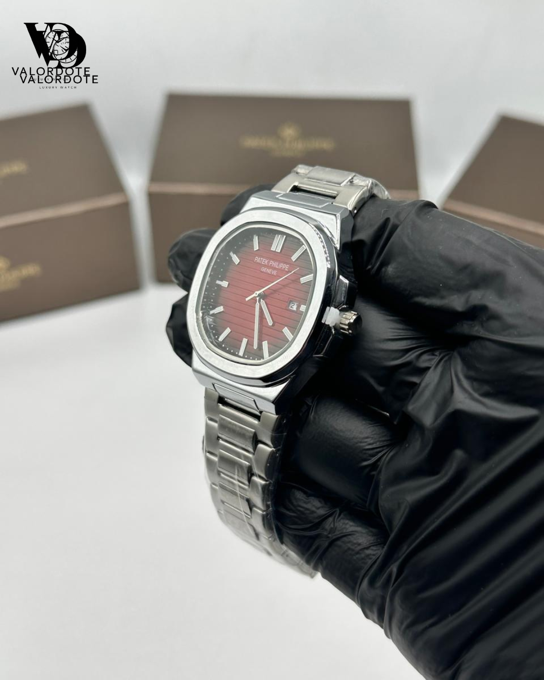 Patek Philippe Red Dial Men’s Watch