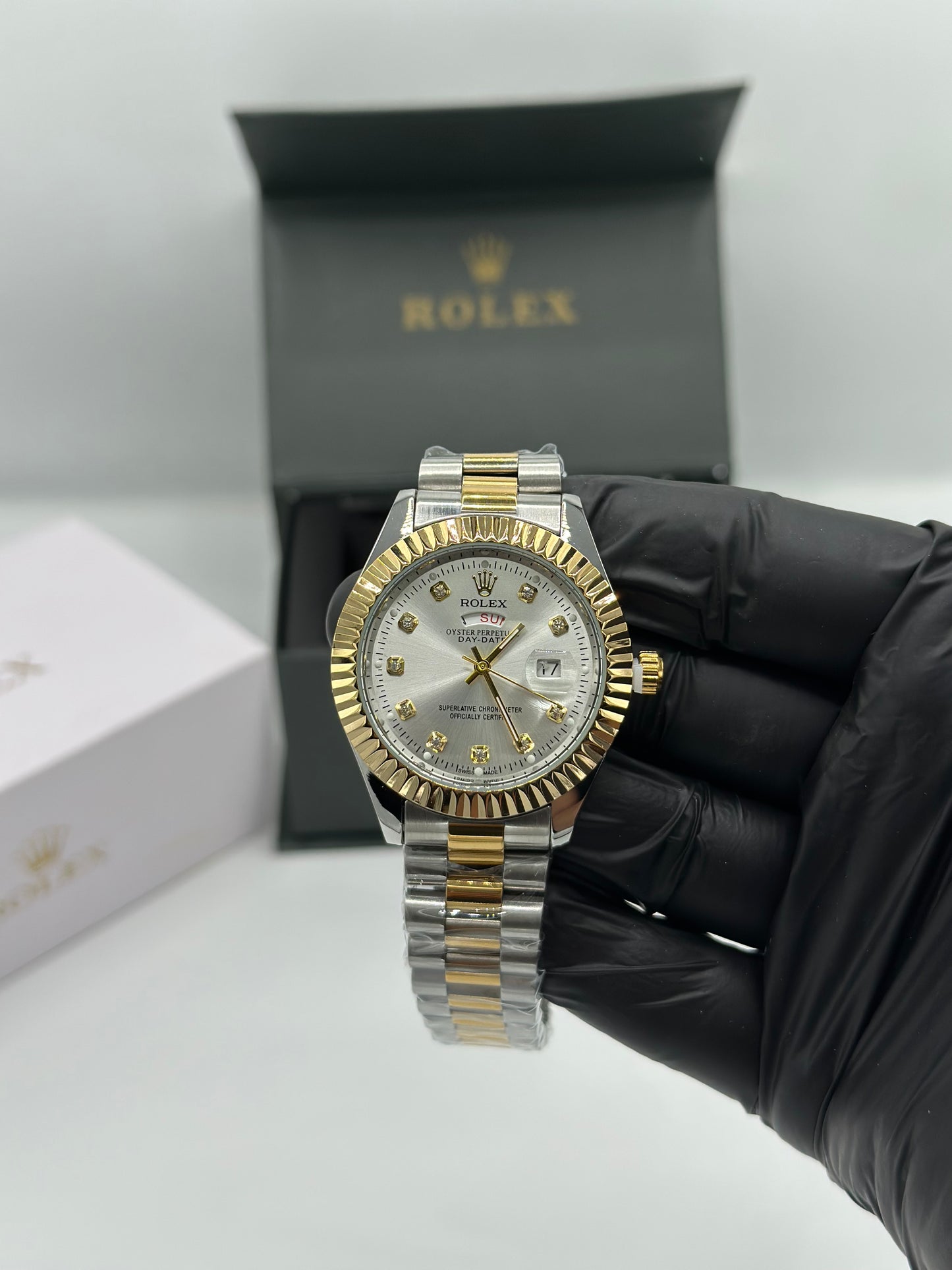 Two-Tone Silver & Gold Men’s Watch