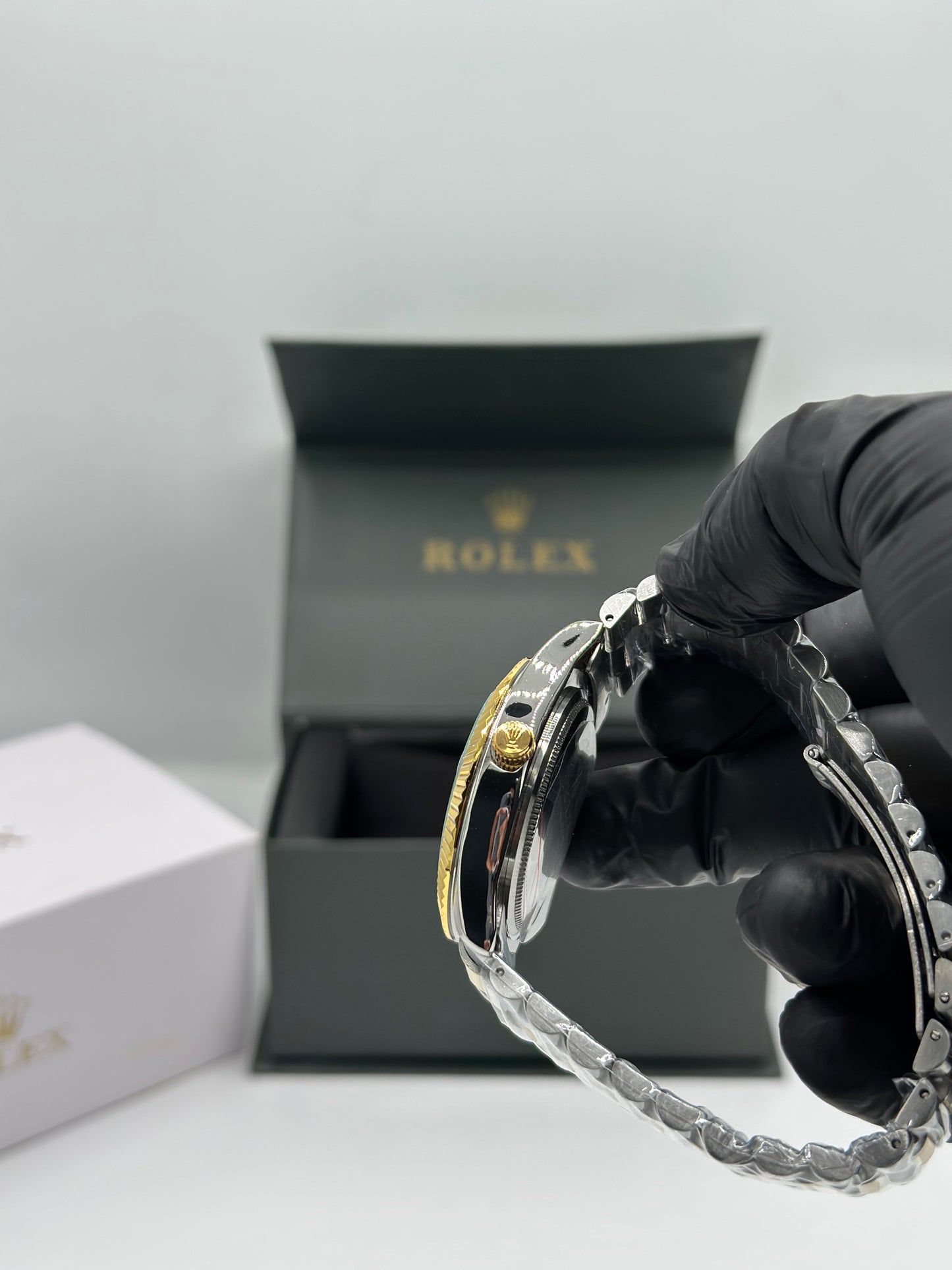 Black Dial Two-Tone Men’s Watch