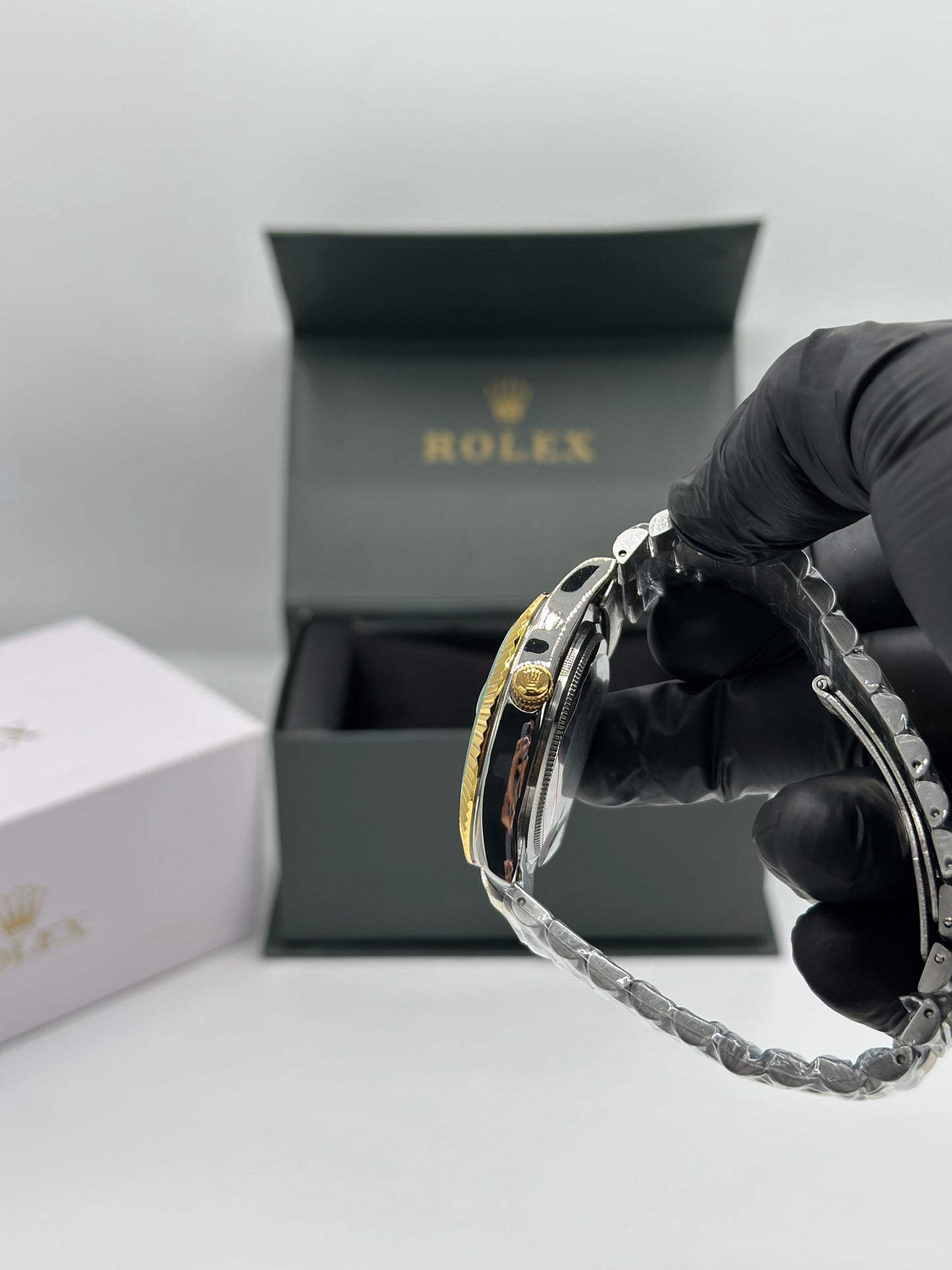 Black Dial Two-Tone Men’s Watch