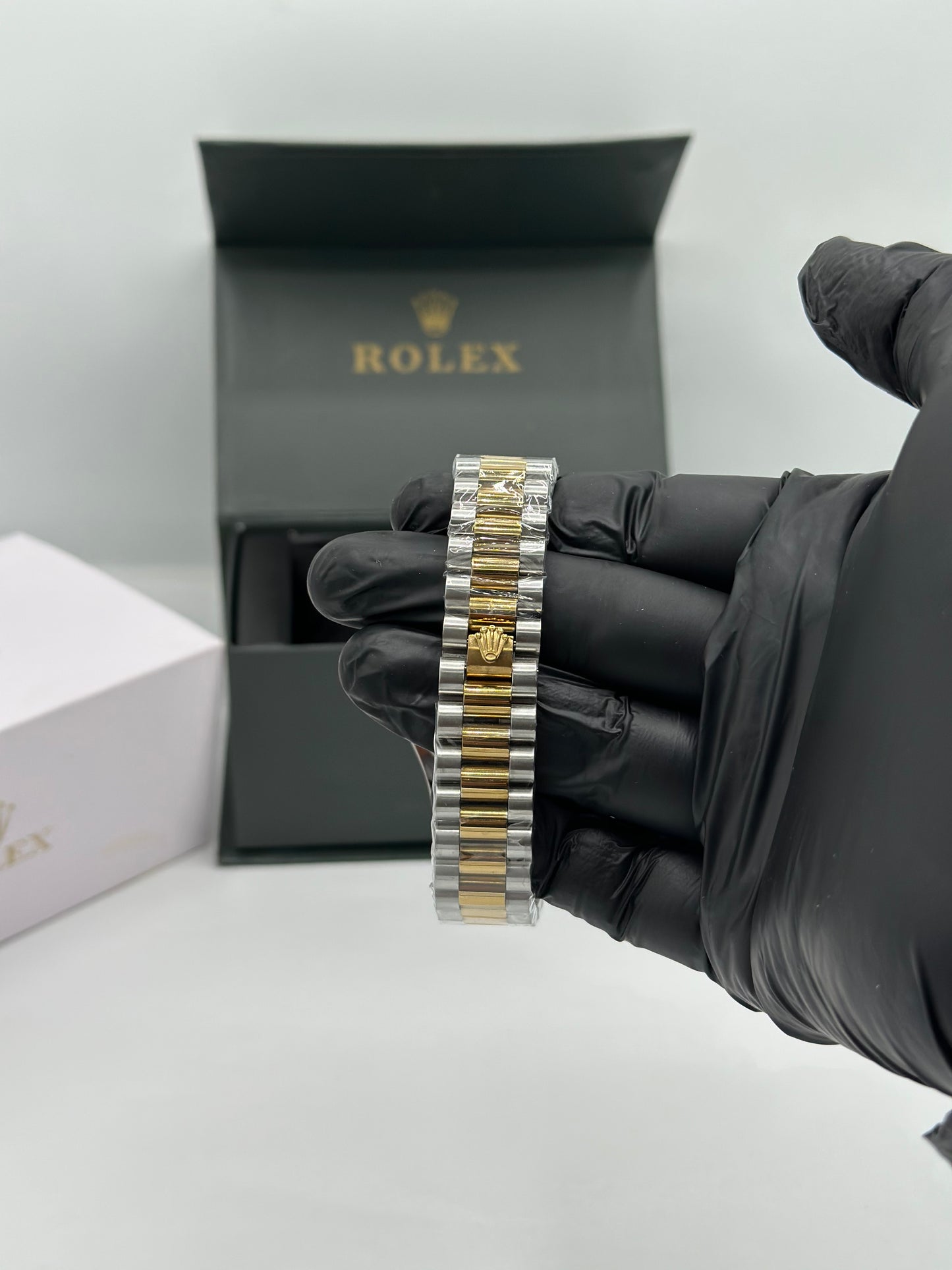 Black Dial Two-Tone Men’s Watch