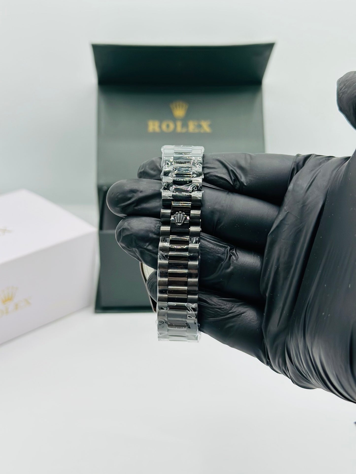 Black Dial Diamond-Style Men’s Watch