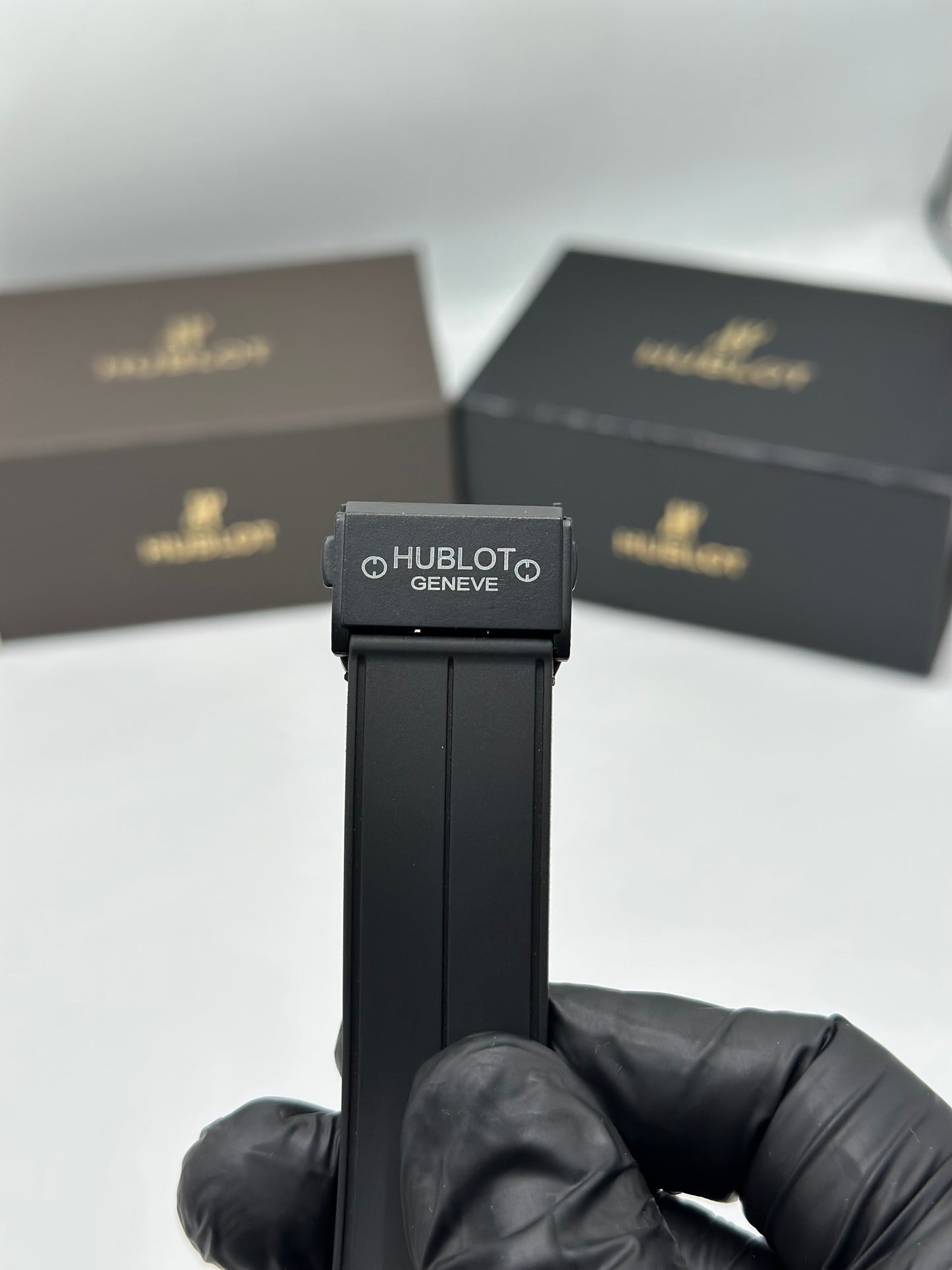 Black Skeleton Dial Men’s Watch