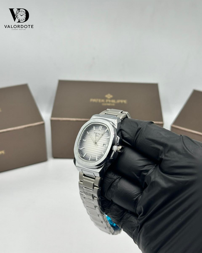 Patek Philippe Silver Dial Stainless Steel Men’s Watch