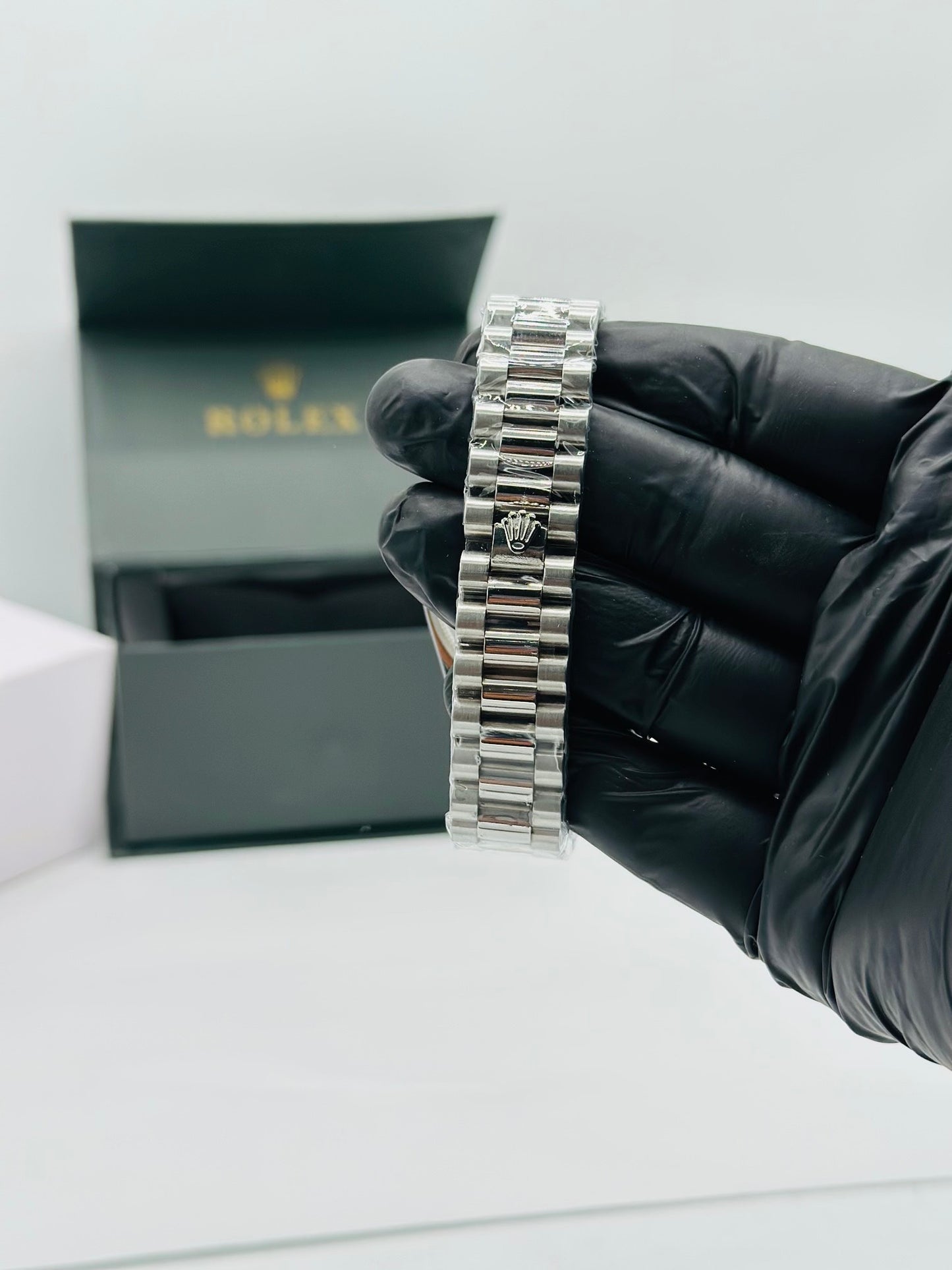 Silver Diamond-Style Men’s Watch