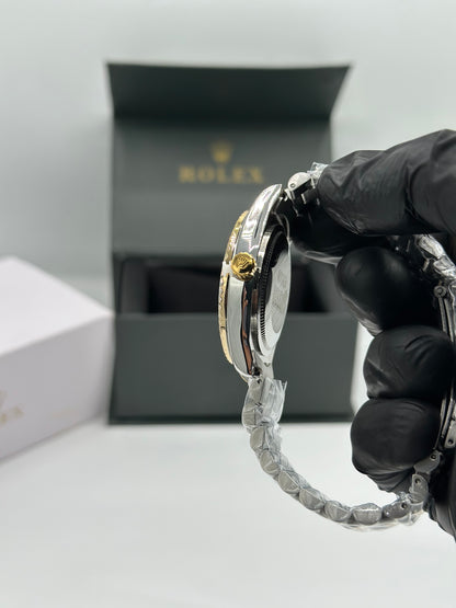 Two-Tone Silver & Gold Men’s Watch