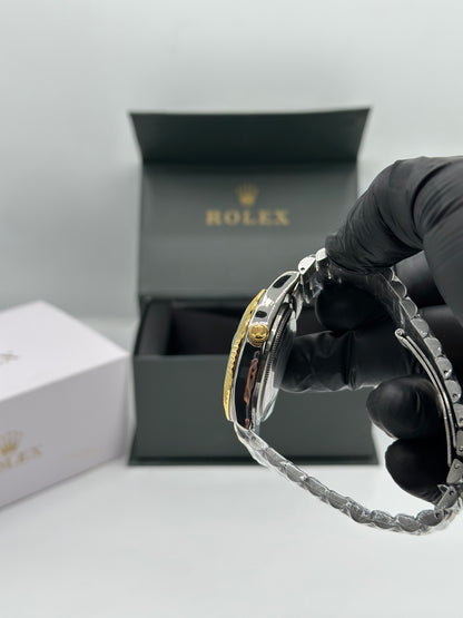 Black Dial Two-Tone Men’s Watch